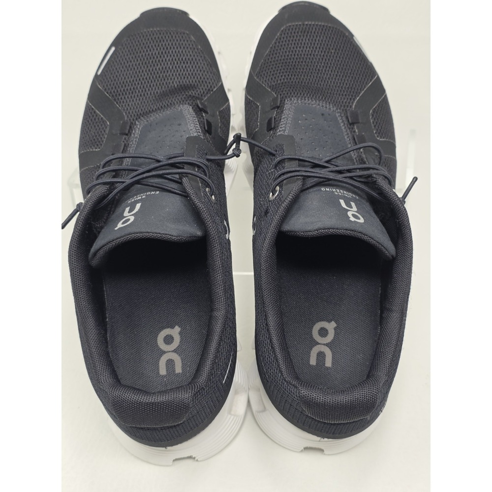 On Running Cloud 5 Womens Running Shoes Size 8.5 Black/White 59.98904 Pre-owned - Picture 7 of 10
